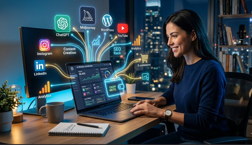 Turn Free AI Tools into a Full-Time Income (Digital Marketing Guide)