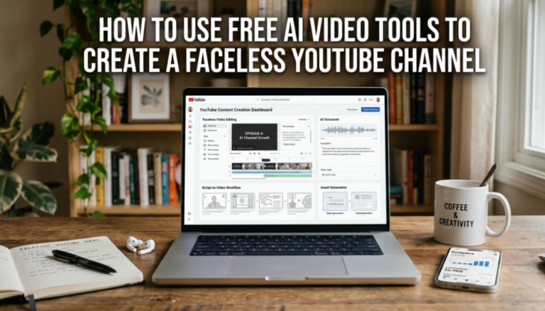 How to Use Free AI Video Tools to Create a Faceless YouTube Channel