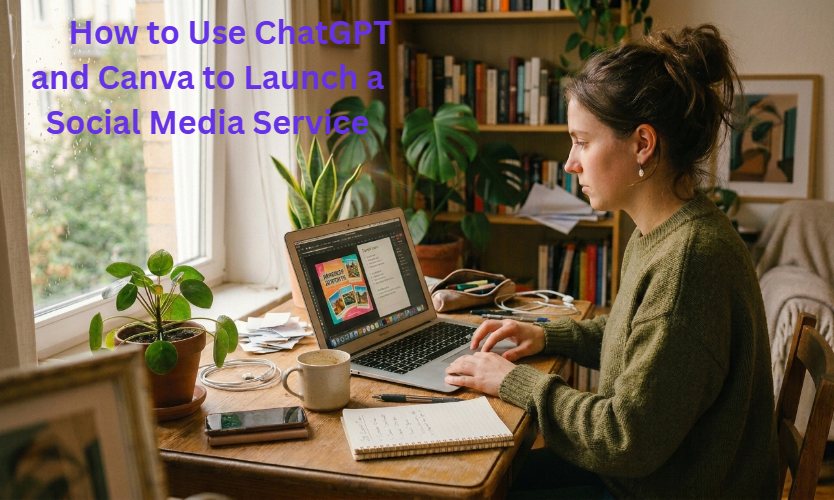 How to Use ChatGPT and Canva to Launch a Social Media Service