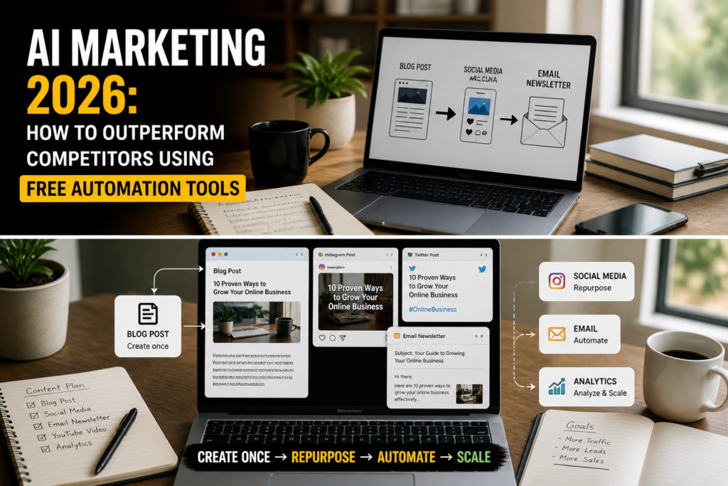 AI Marketing 2026: How to Outperform Competitors Using Free Automation Tools