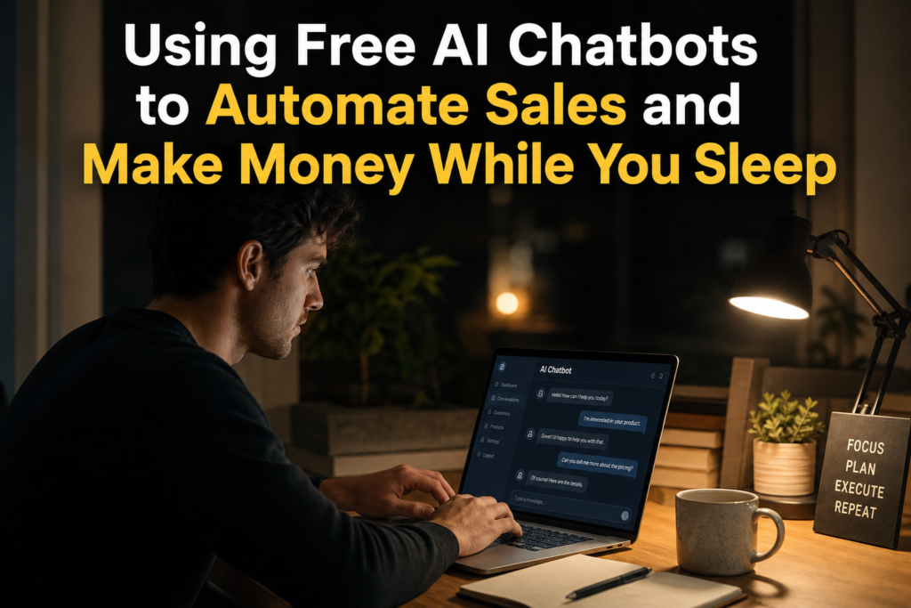 Using Free AI Chatbots to Automate Sales and Make Money While You Sleep