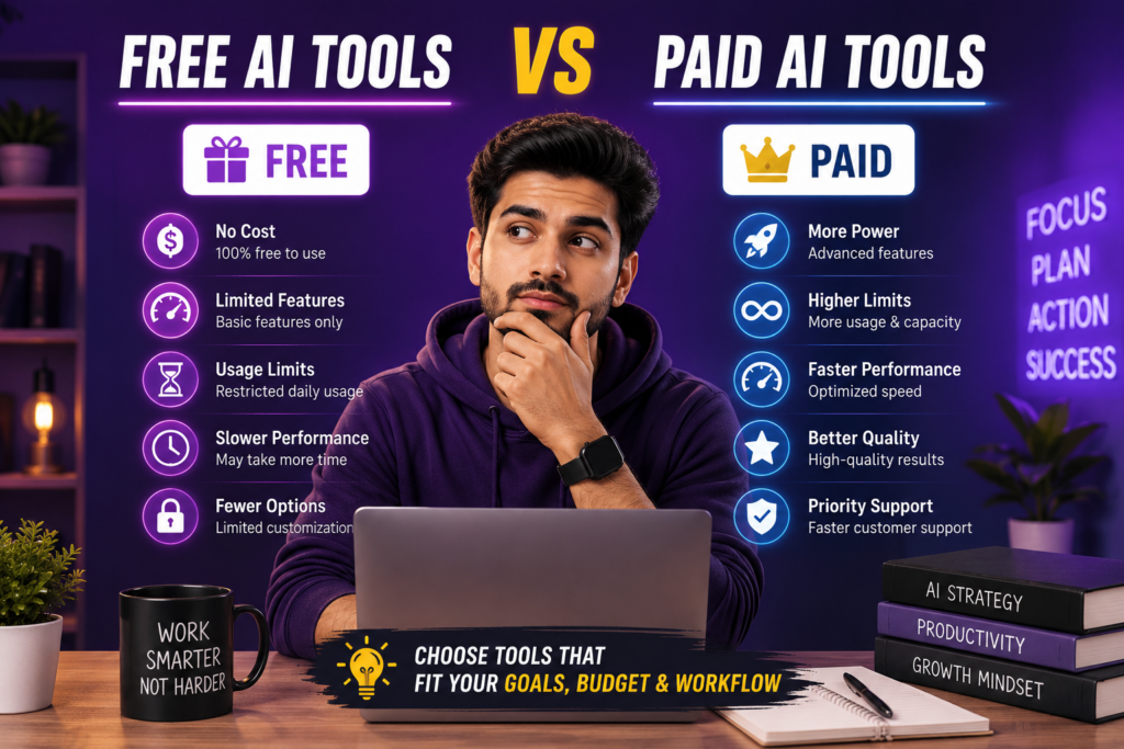 Free AI Tools vs Paid Tools: Do You Really Need to Upgrade?
