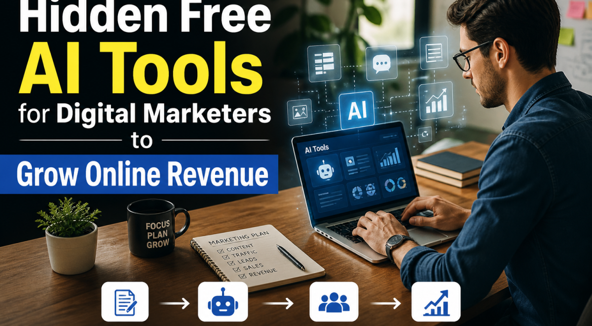 Hidden Free AI Tools for Digital Marketers to Grow Online Revenue