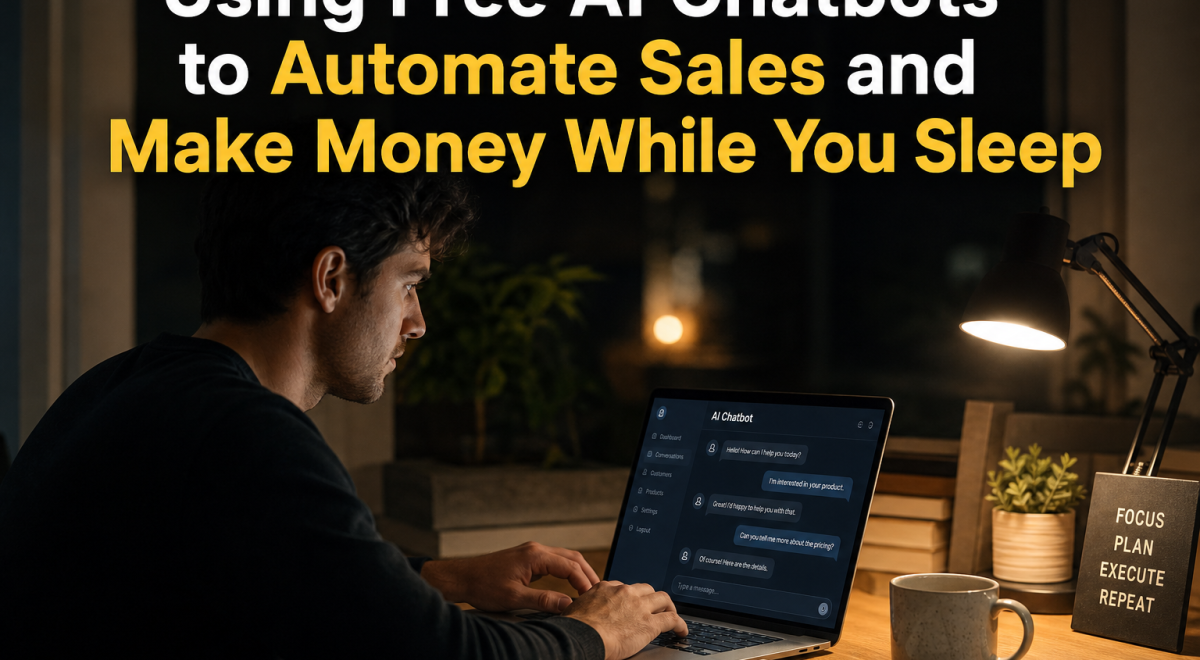 Using Free AI Chatbots to Automate Sales and Make Money While You Sleep