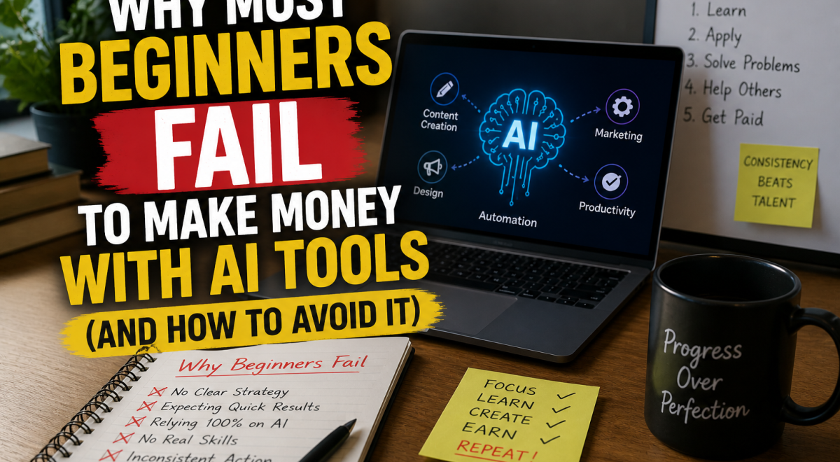 Why Most Beginners Fail to Make Money with AI Tools (And How to Avoid It)