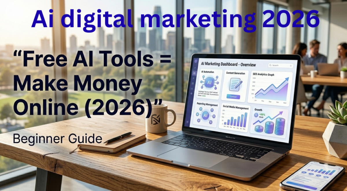 How to Use Free AI Digital Marketing Tools to Make Money Online (Beginner Guide 2026)