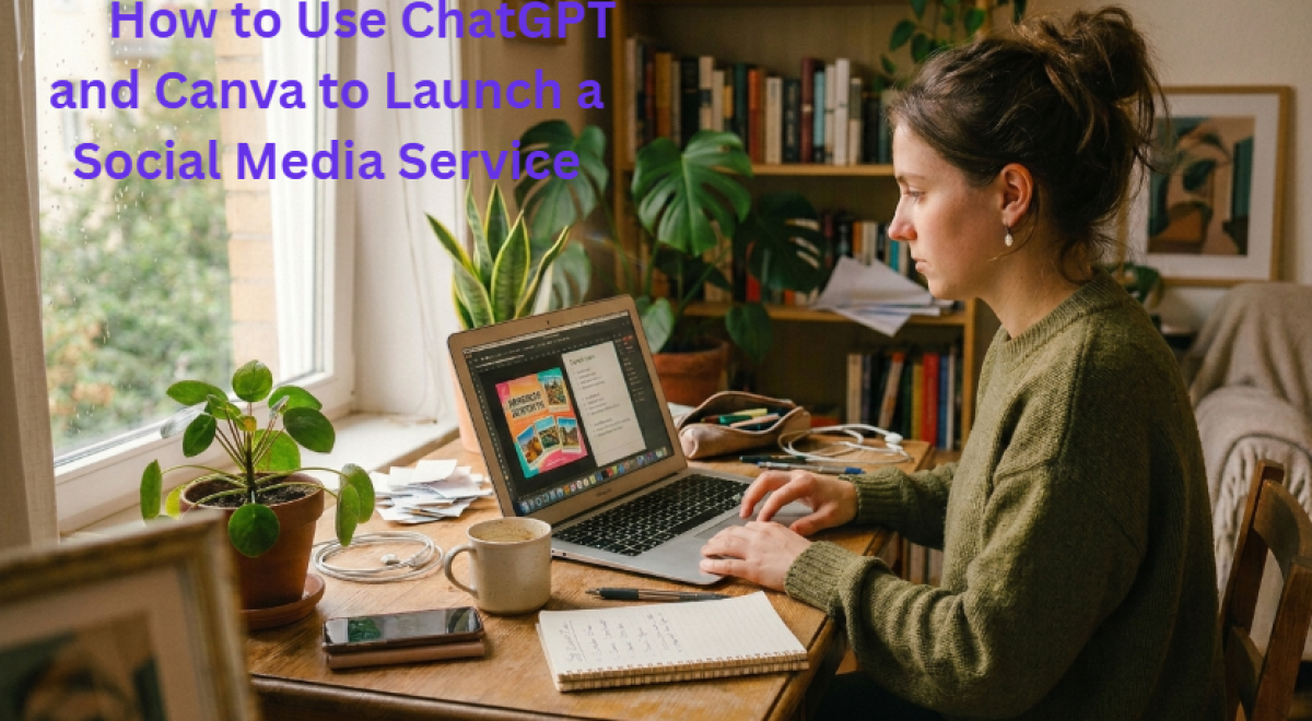 How to Use ChatGPT and Canva to Launch a Social Media Service